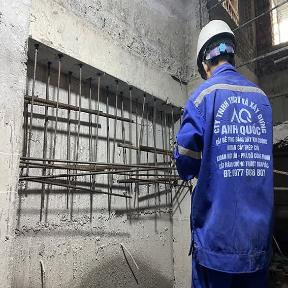 Khoan cắt bê tông, khoan rút lõi, khoan cấy thép chờ, cắt trống trượt ram dốc, khoan cắt đường